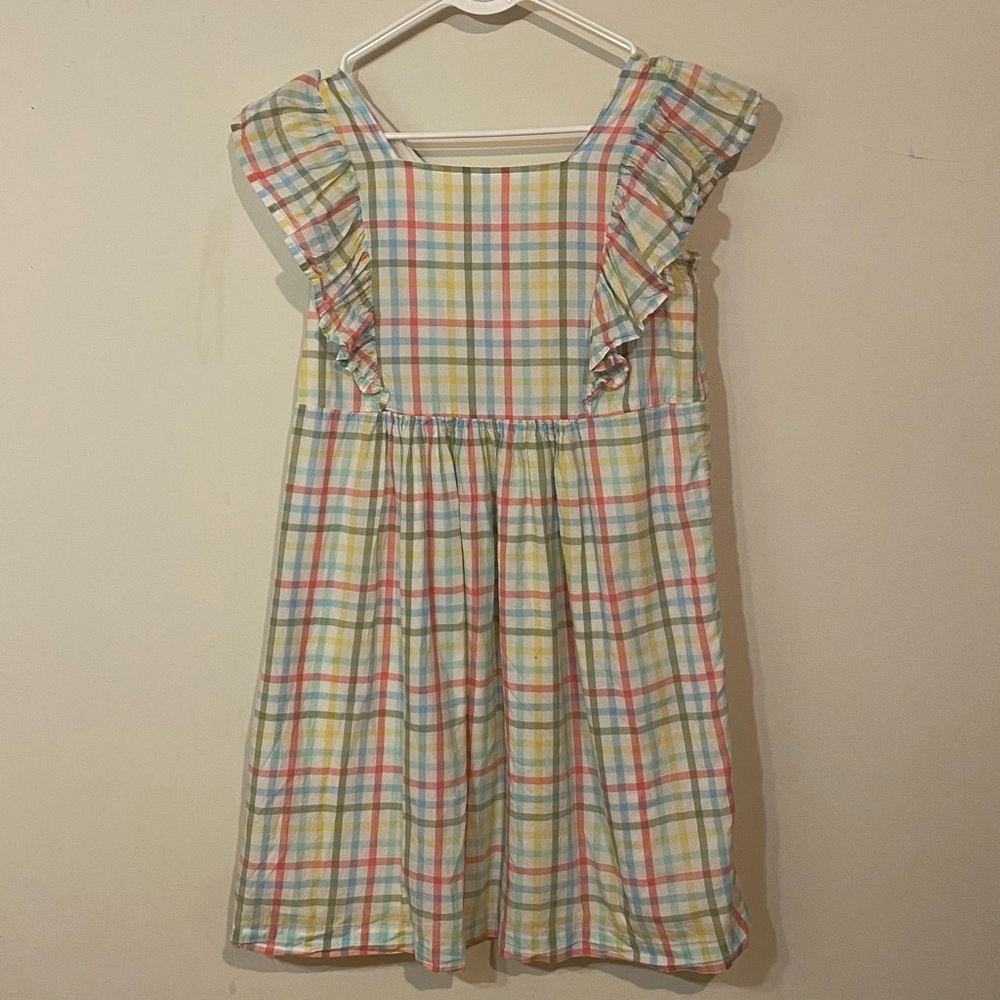 Thereabouts Sz L 14.5 Girls Colorful Plaid Kids Dress